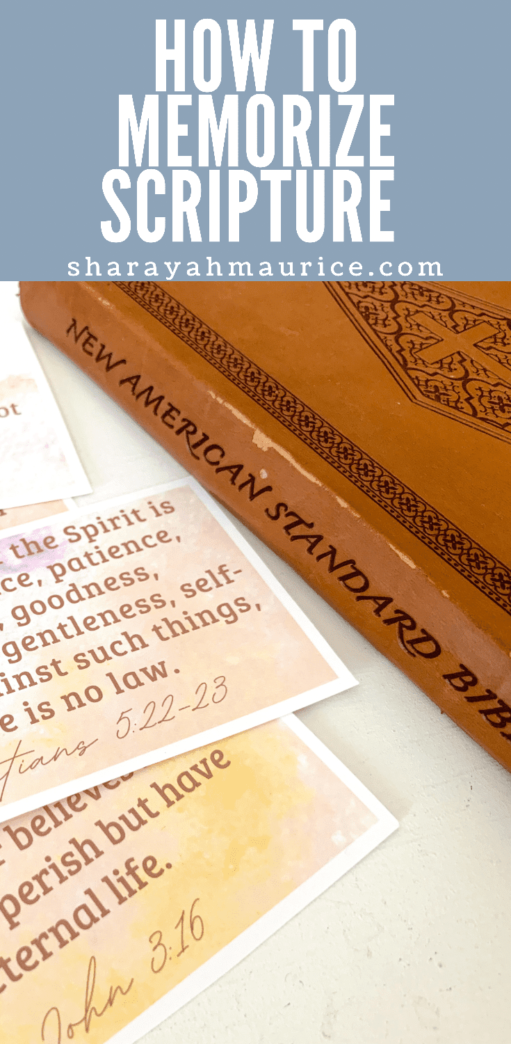 How To Memorize Scripture - The Sharayah Maurice